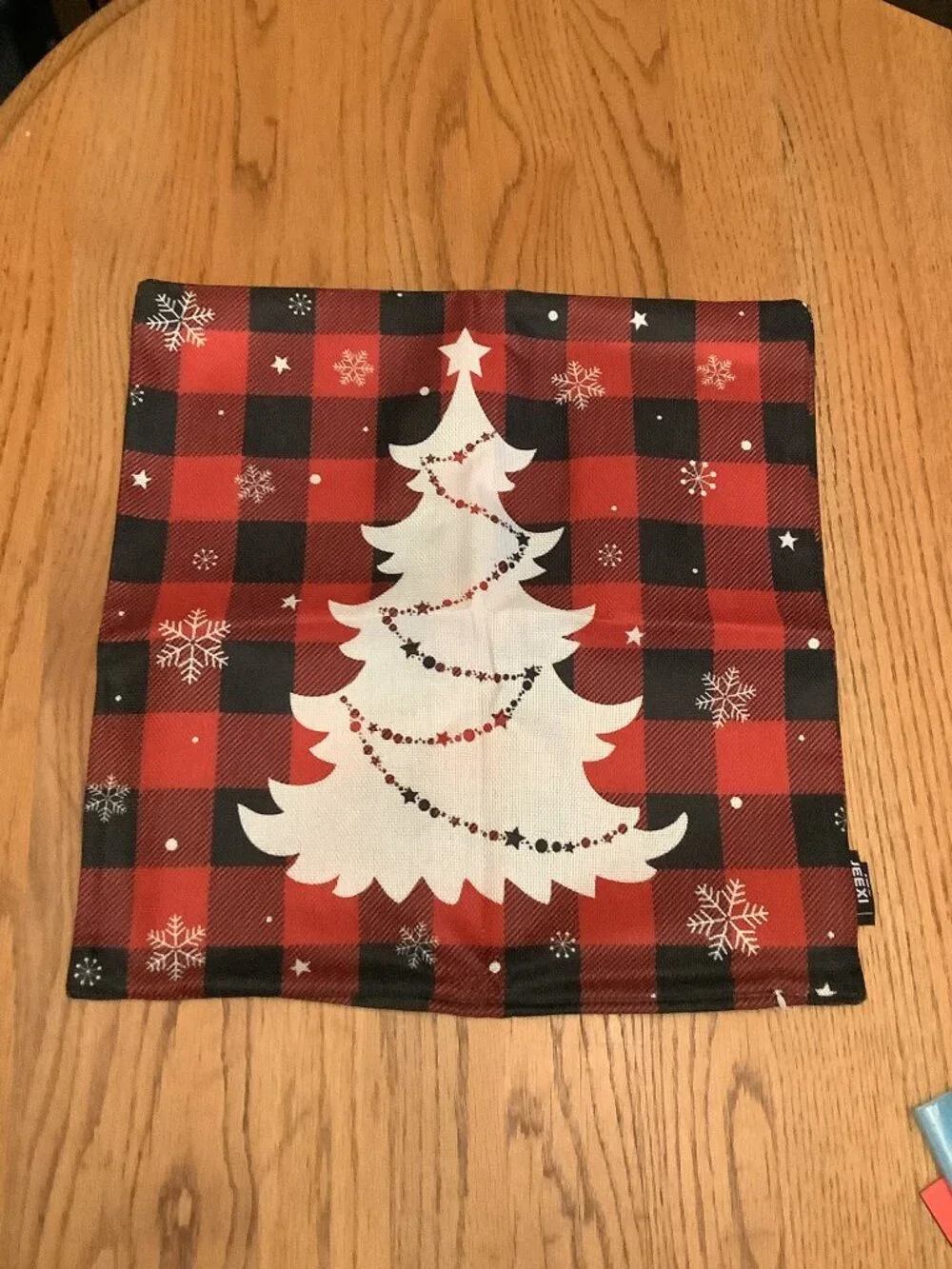 Set of Four Farmhouse Christmas/Holiday Pillow Covers by Jeexi